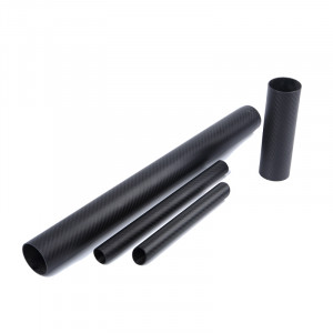 Tubi in fibra di carbonio da 19 mm di diametro esterno x 16 mm di diametro interno x 200 mm di lunghezza, utilizzati per tubi di guida per telecamere