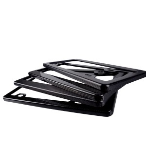 car carbon fiber license plate frame us standard
