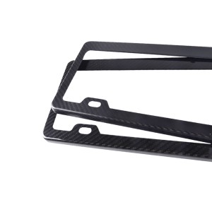 car carbon fiber license plate frame us standard