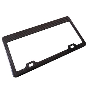 car carbon fiber license plate frame us standard