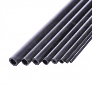 Pulsated carbon fiber tube
