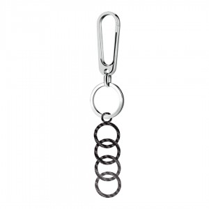 Car carbon fiber key chain customized service peugeot