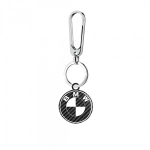 Car carbon fiber key chain customized service peugeot