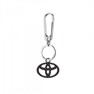 Car carbon fiber key chain customized service peugeot