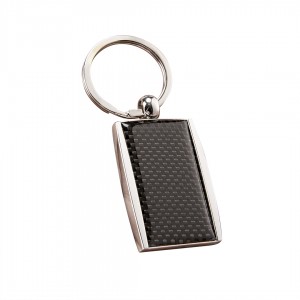 Carbon fiber keychain glue dropping pendant high quality custom