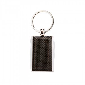 Carbon fiber keychain glue dropping pendant high quality custom
