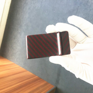 Personalized money clip,carbon fiber wallet with money clip