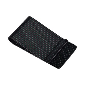 carbon fiber money clip and card holder smooth surface