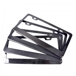 Carbon fiber license plate frame factory supply
