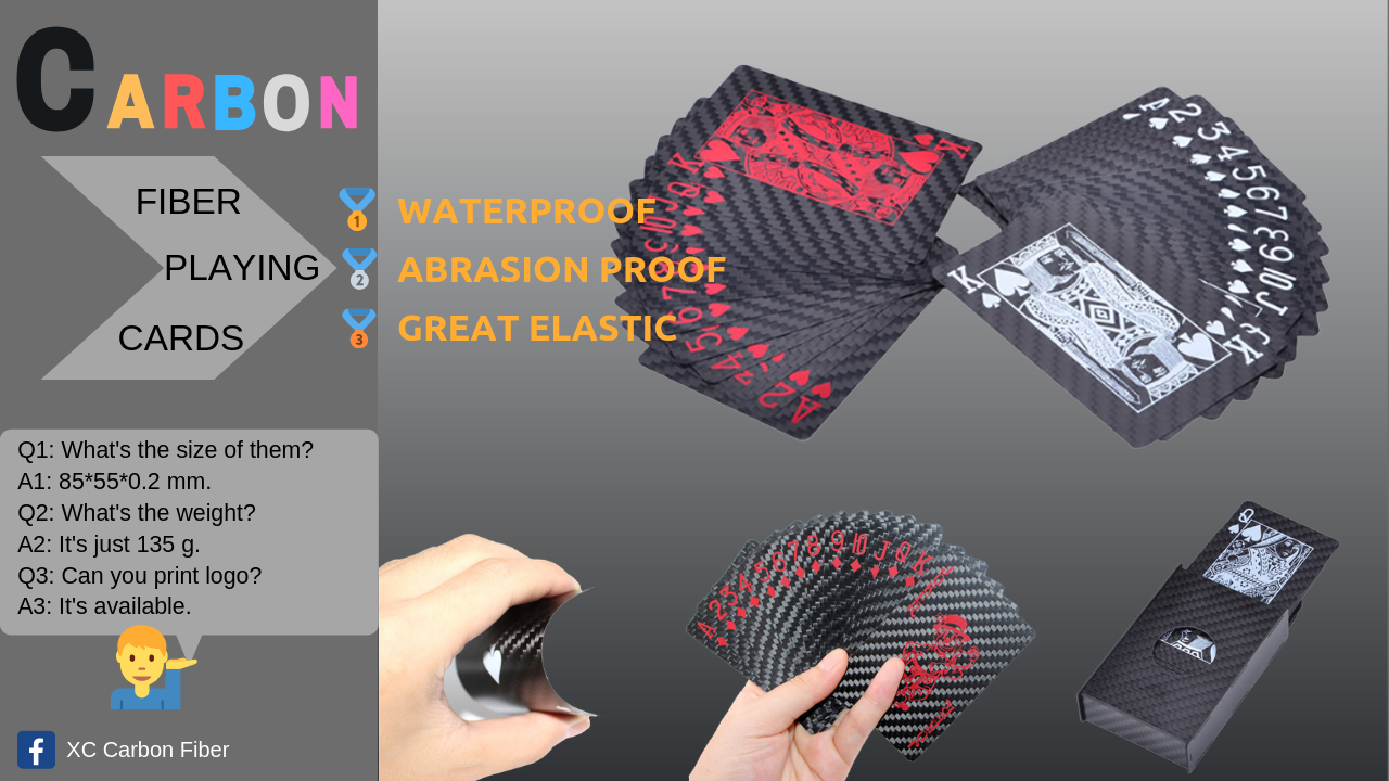 Carbon Fiber Playing Cards