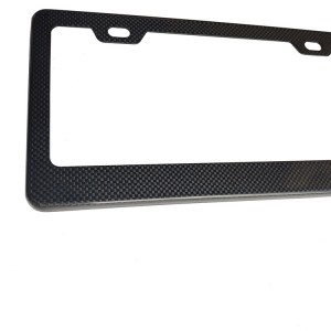 Carbon fiber license plate frame factory supply