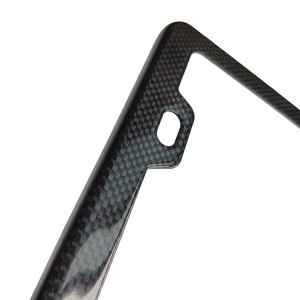 Carbon fiber license plate frame factory supply