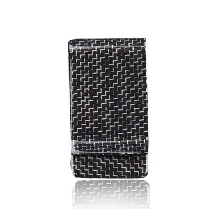 carbon fiber money clip credit card holder plain weave