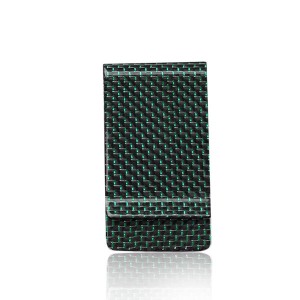 carbon fiber money clip credit card holder plain weave