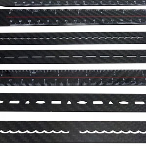 customized carbon fiber ruler customized