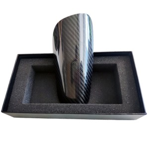 Carbon fiber shin guard for soccer game