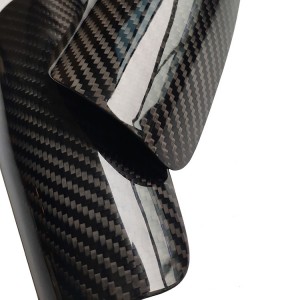 Carbon fiber shin guard for soccer game