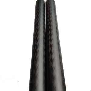 Pull winding carbon fiber tubes