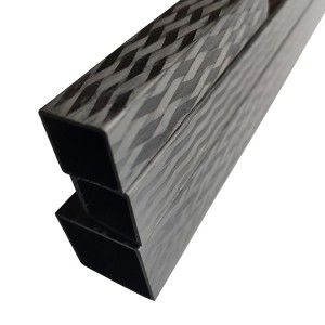 Square pullwinding carbon fiber tube