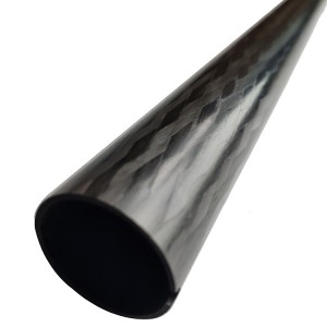 Pull winding carbon fiber tubes