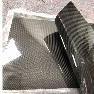 high quality glossy carbon fiber laminate sheet plate 100% carbon
