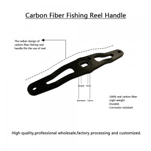 Customized Real Carbon Fiber Fishing Reel Handle
